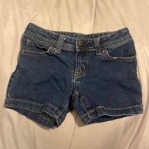 Blue Jean shorts for girls.